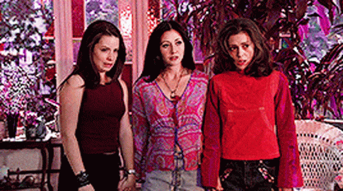 Charmed Stunned Halliwell Sisters Dumbfounded GIF