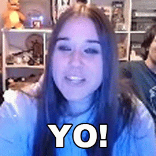 Charming Lady Saying Yo GIF
