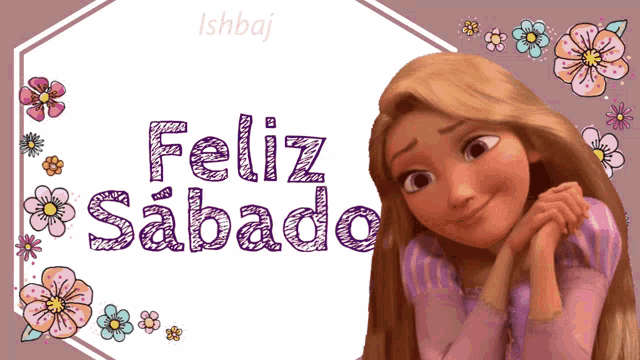 Charming Rapunzel Disney Princess Feliz Sabado GIF
