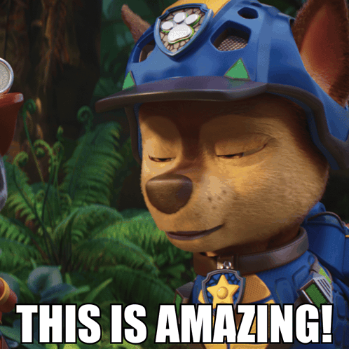 Chase From Paw Patrol Saying This Is Amazing GIF