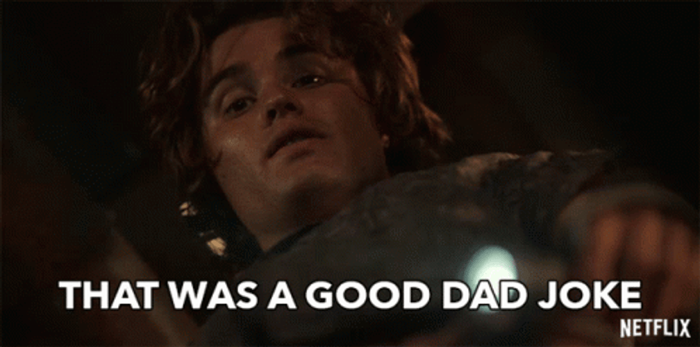Chase Stokes Good Dad Joke  GIF