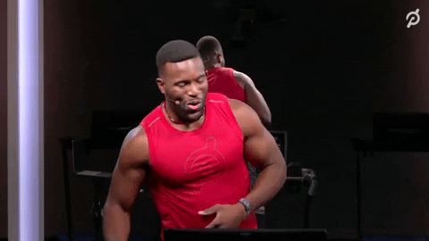 Chase Tucker Peloton Workout Dance GIF