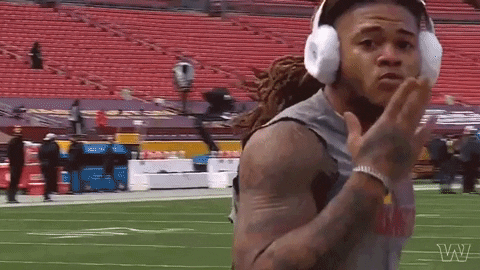 Chase Young With Headset On Blow A Kiss GIF