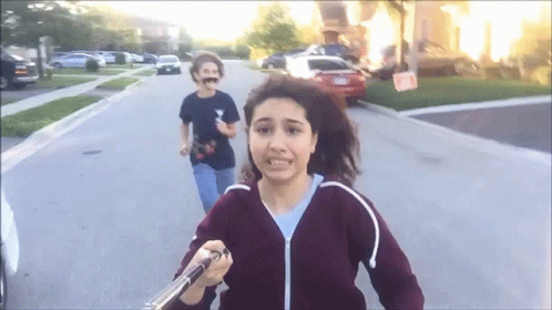 Chasing Alessia Cara Selfie Stick GIF