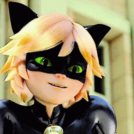 Chat Noir Cute Peace Out Gesture GIF