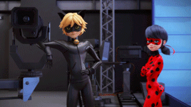 Chat Noir Ladybug Fist Bump GIF