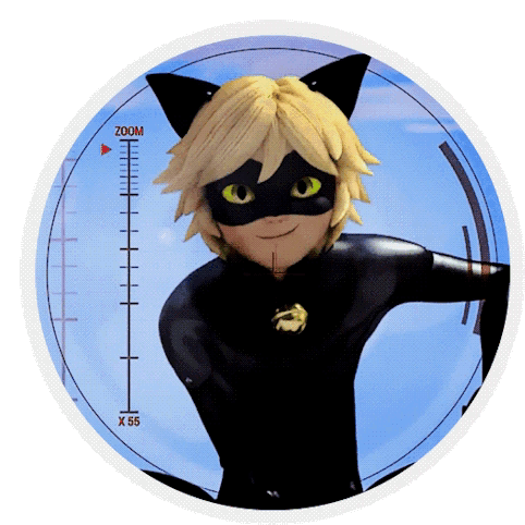 Chat Noir Snap Shots Wink GIF