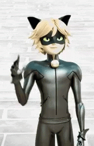 Chat Noir Sweet Bowing Down Gesture GIF