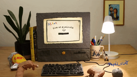 Chatgpt Ai Computer Screen Clay Animation GIF