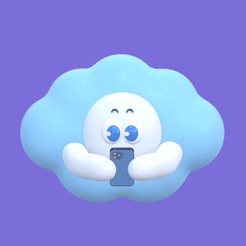 Chatgpt Cartoon Cloud Texting GIF