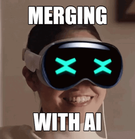 Chatgpt Merging With Ai Virtual Reality GIF