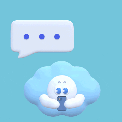 Chatgpt Speech Bubble Appearing Animation GIF