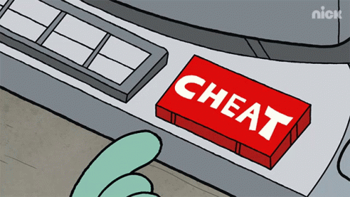 Cheater Cheat Button Middlemost Post GIF