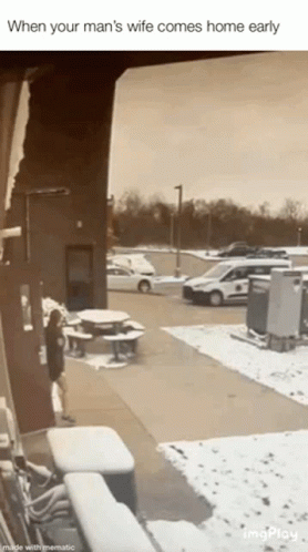 Cheating Wife Hurriedly Leaving Lover GIF