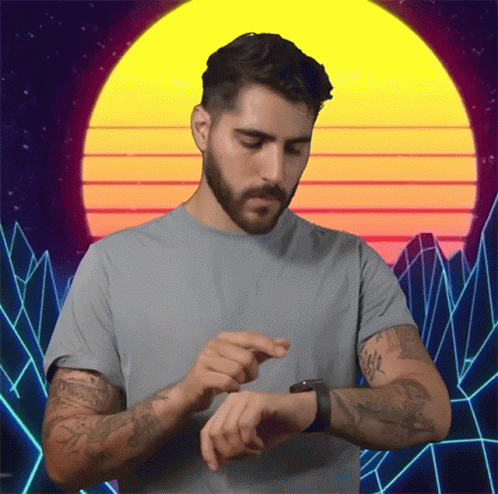 Check And Tapping Smart Watch GIF