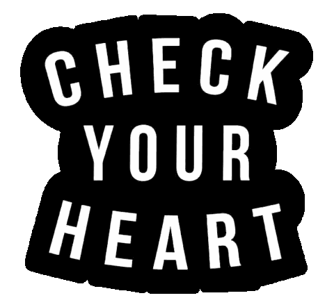 Check Your Heart Sticker