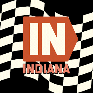Checkered Flag Indiana GIF