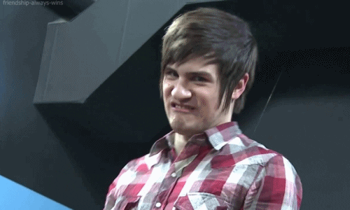 Checkered Guy Funny Face GIF