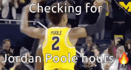 Checking For Jordan Poole Hours GIF
