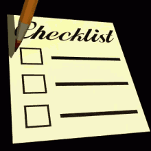Checklist With Red Check Marks GIF