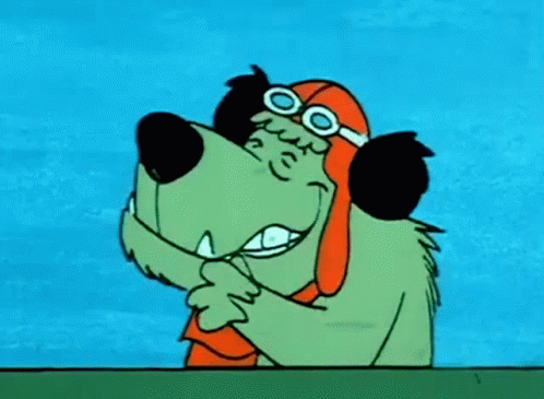 Cheeky Dog Muttley Sniggering GIF