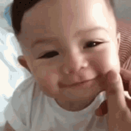Cheeky Pinch Baby GIF