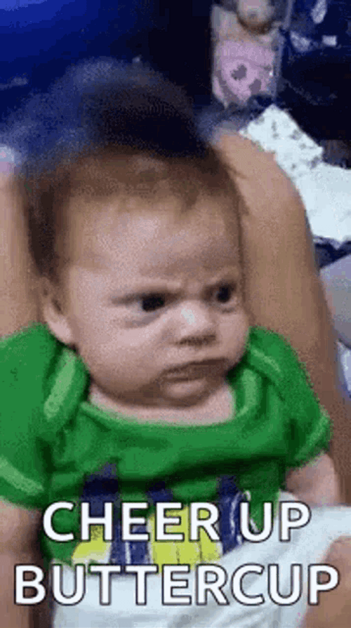 Cheer Up Force Smile Angry Baby Meme GIF
