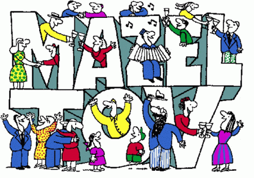 Cheerful Animation Mazel Tov GIF