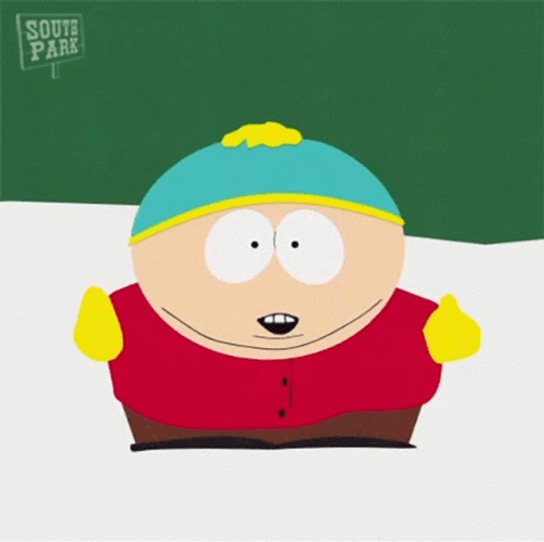 Cheerful Eric Cartman Jumping For Joy GIF