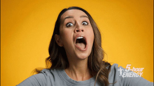 Cheerful Girl 5 Hour Energy Drink GIF