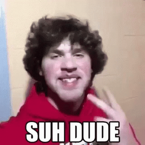Cheerful Man Suh Dude GIF