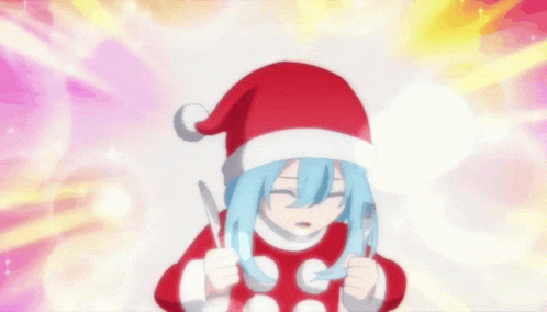Cheerful Rimuru Tempest In Santa Suit GIF