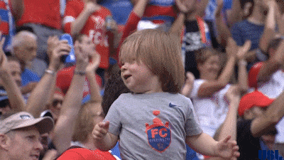 Cheering Baby Fan GIF