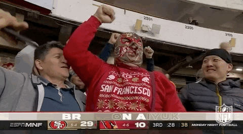 Cheering For Brandon Aiyuk GIF