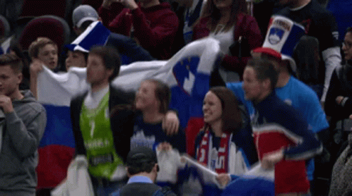 Cheering For Slovenia GIF