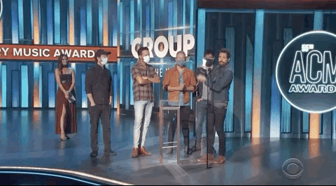 Cheering Morgan Wallen In Acm Awards GIF