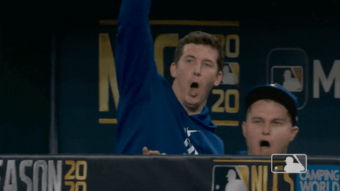 Cheering Walker Buehler Shouting GIF