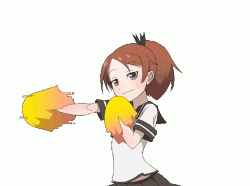 Cheerleader Anime Girl Pompoms GIF