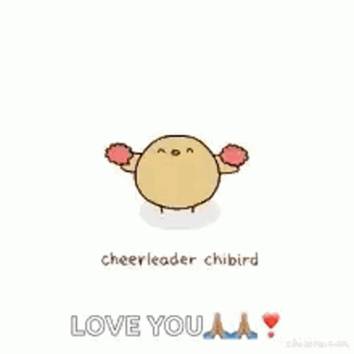 Cheerleader Chibird Finish Today Strong GIF