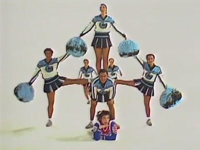Cheerleader Dance Stunts Tumbling GIF