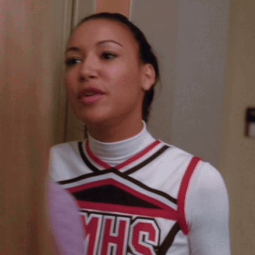 Cheerleader in Red White Black Top MHS