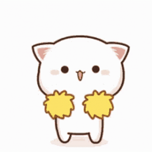 Cheerleader Peach Goma Jumping GIF