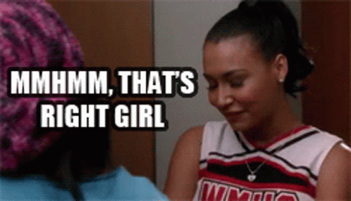 Cheerleader Saying Mhmm That's Right Girl