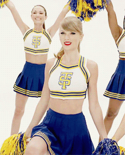 Cheerleader with USP Crop Top