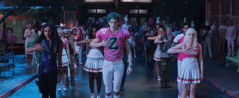Cheerleaders and Football Player with Letter Z