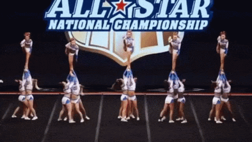 Cheerleaders Performing At All Star Championship GIF