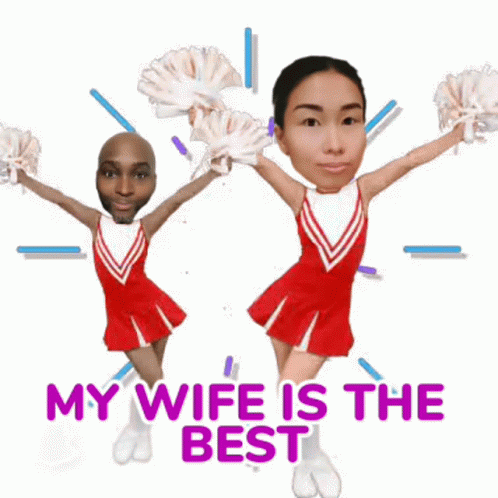 Cheerleaders Saying My Wife Is The Best GIF