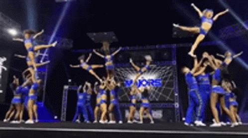 Cheerleading Team Stunt Teamwork GIF