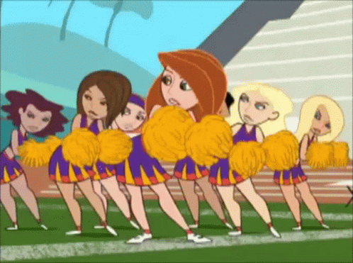 High School Cheerleading Kim Possible GIF