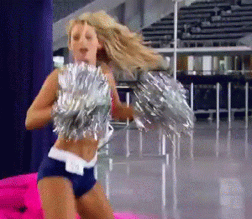 Cheerleading Dance Practice Pompoms GIF